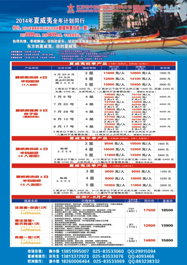 74.唯乐行●夏威夷●欧洲