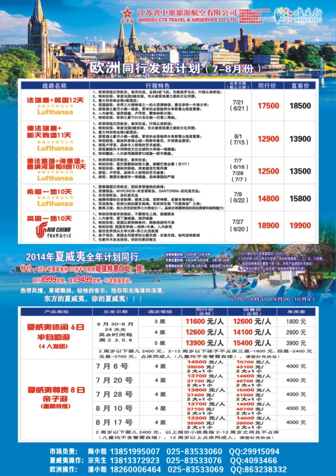 75.唯乐行●欧洲●夏威夷