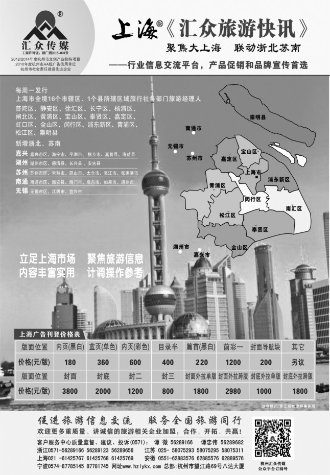 154.上海版《汇众旅游快讯》简介