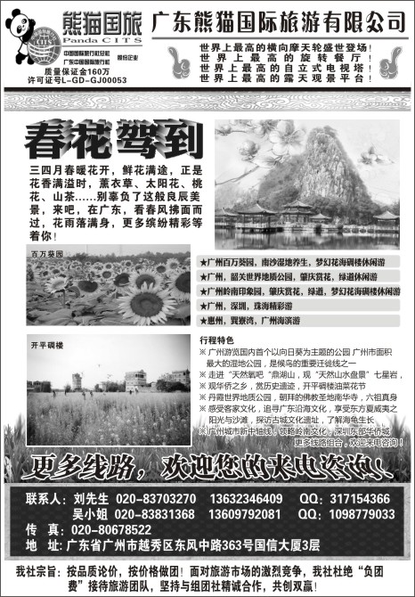 45.广东熊猫国际旅游有限公司