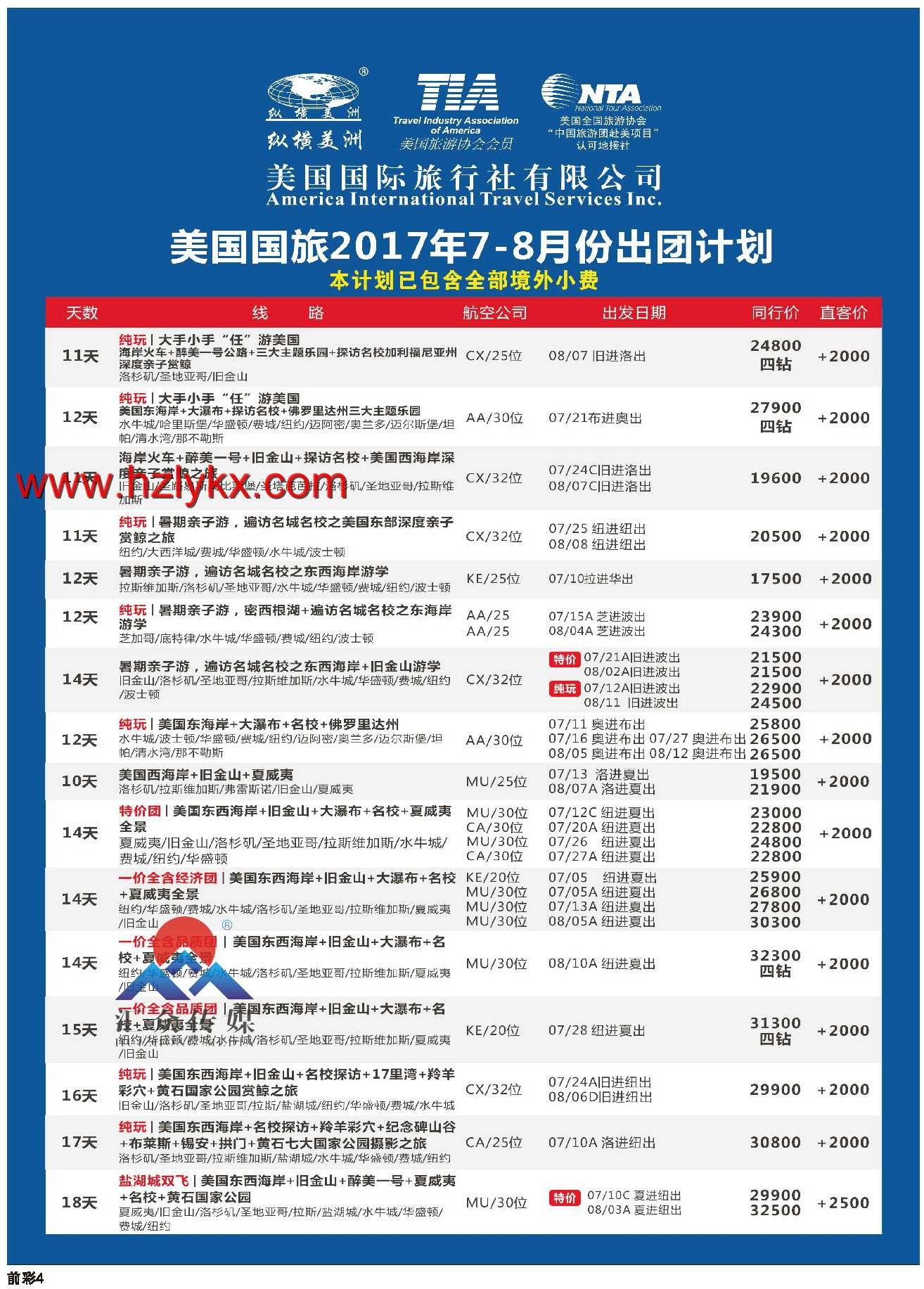 001纵横美洲●美国国旅
