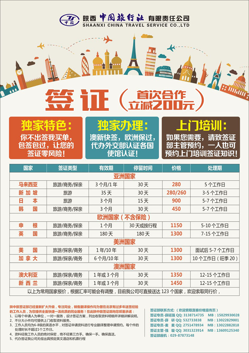 报纸-陕西中旅签证X-1（强璇