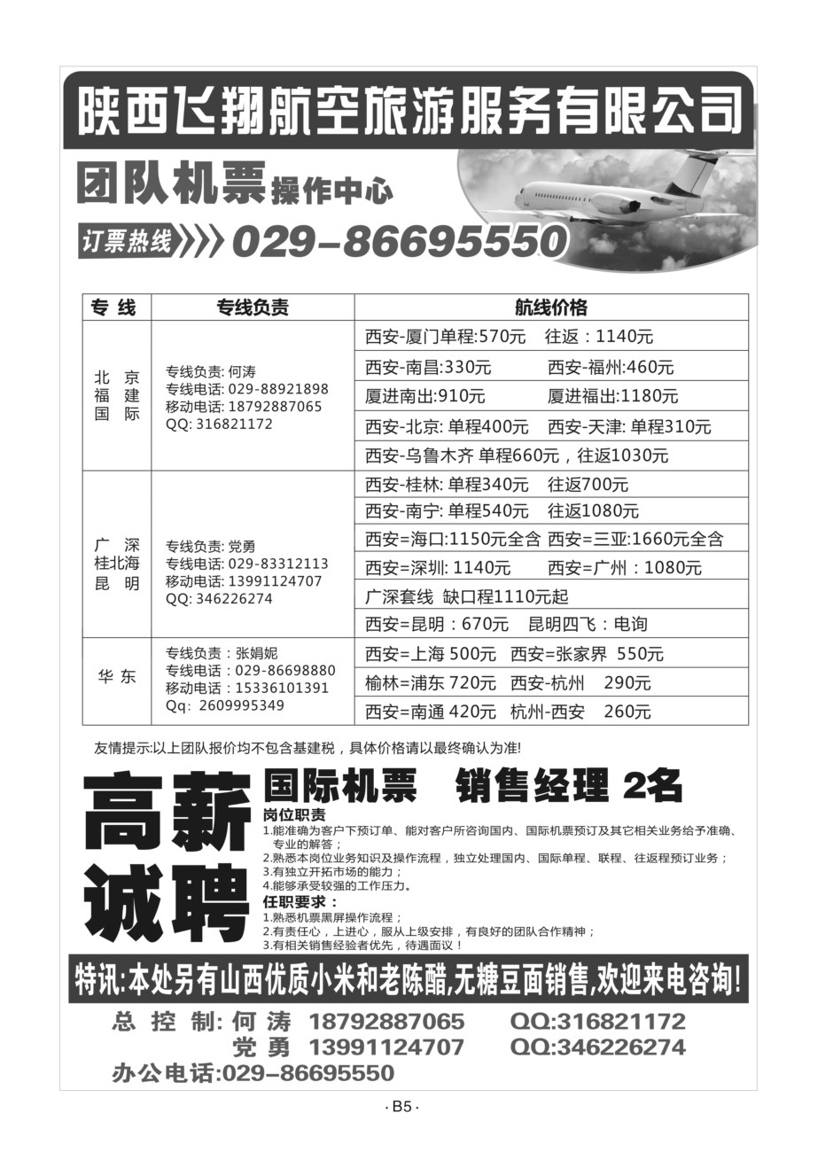 B5-机票-飞翔航空L-1