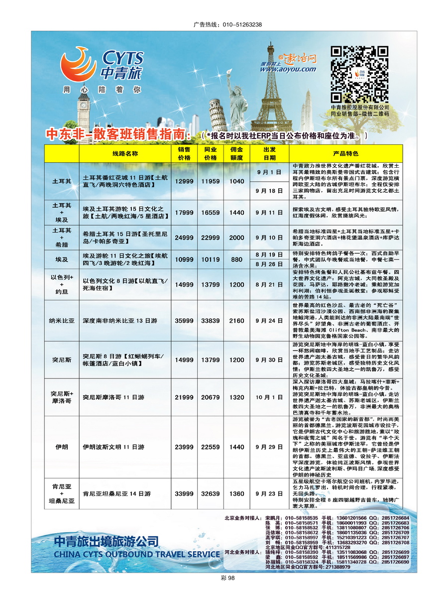 027[彩98]&nbsp;中青旅控股股份有限公司-品质出品