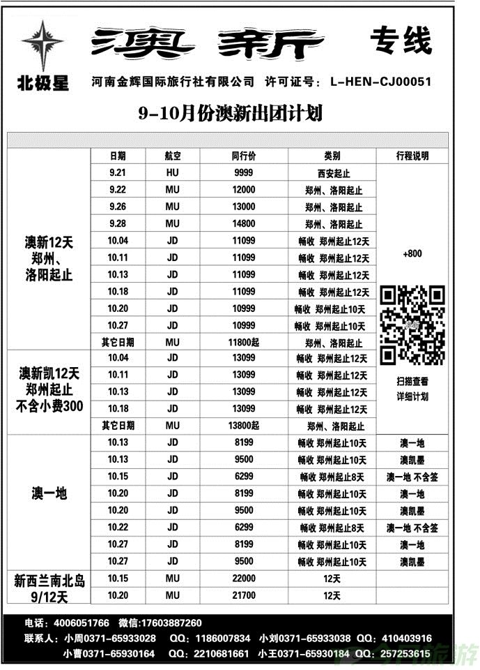 017148【北极星】—澳新专线