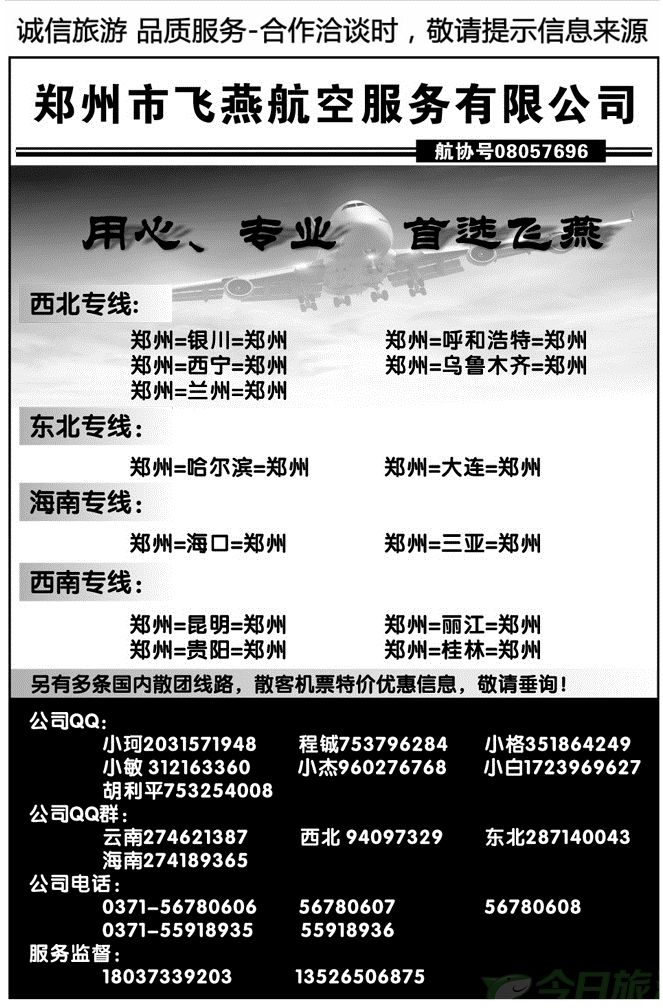 008173郑州飞燕航空服务有限公司