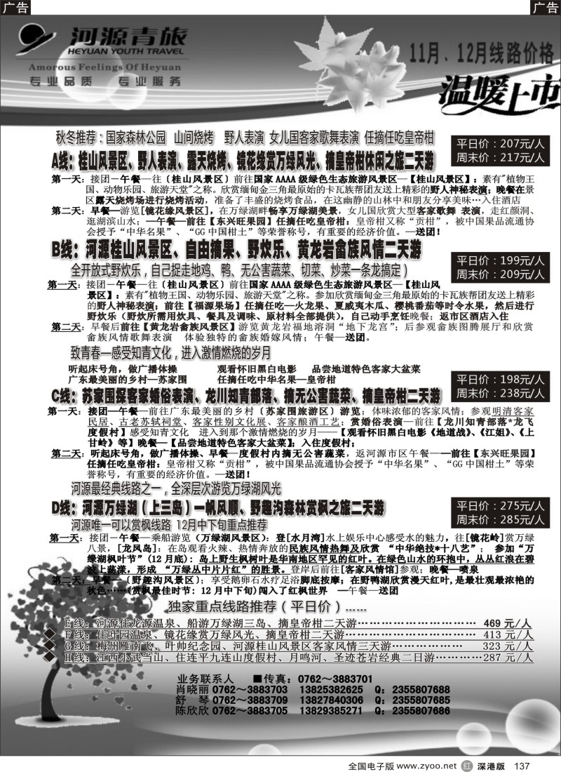 r黑137  河源青旅