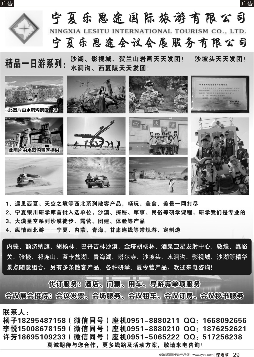 r黑029  宁夏乐思途国际旅游有限公司