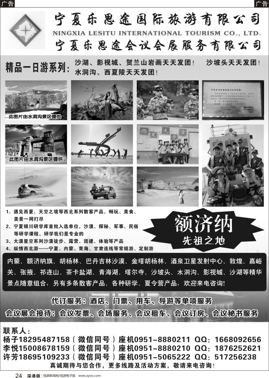 r黑024  宁夏乐思途国际旅游有限公司