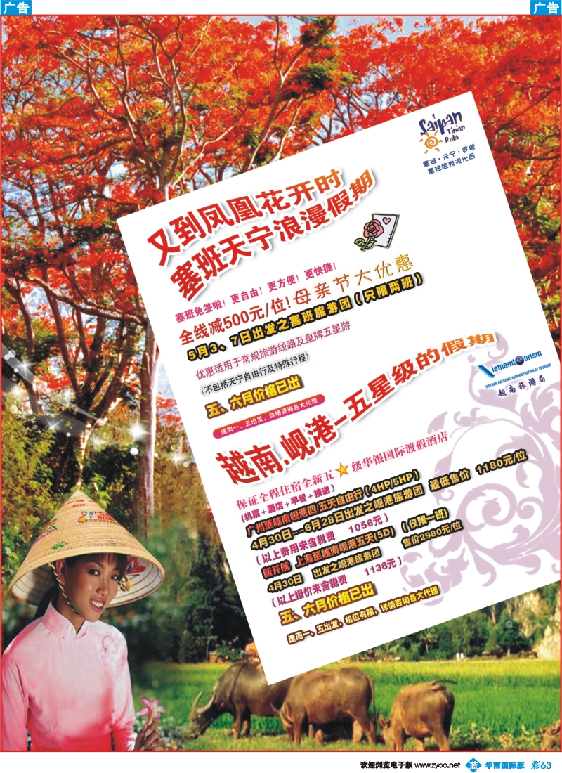 蓝彩 63 越南岘港、塞班岛、天宁岛