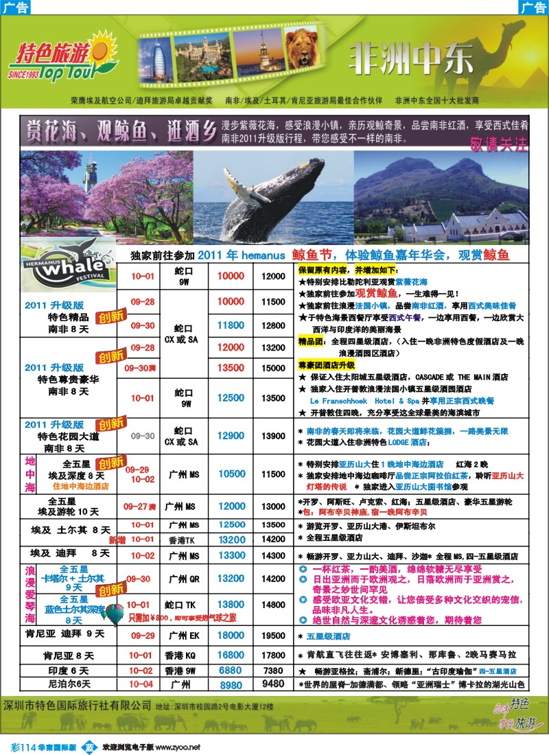 蓝彩 114 【特色旅游】-国庆非洲中东版广告 广州2