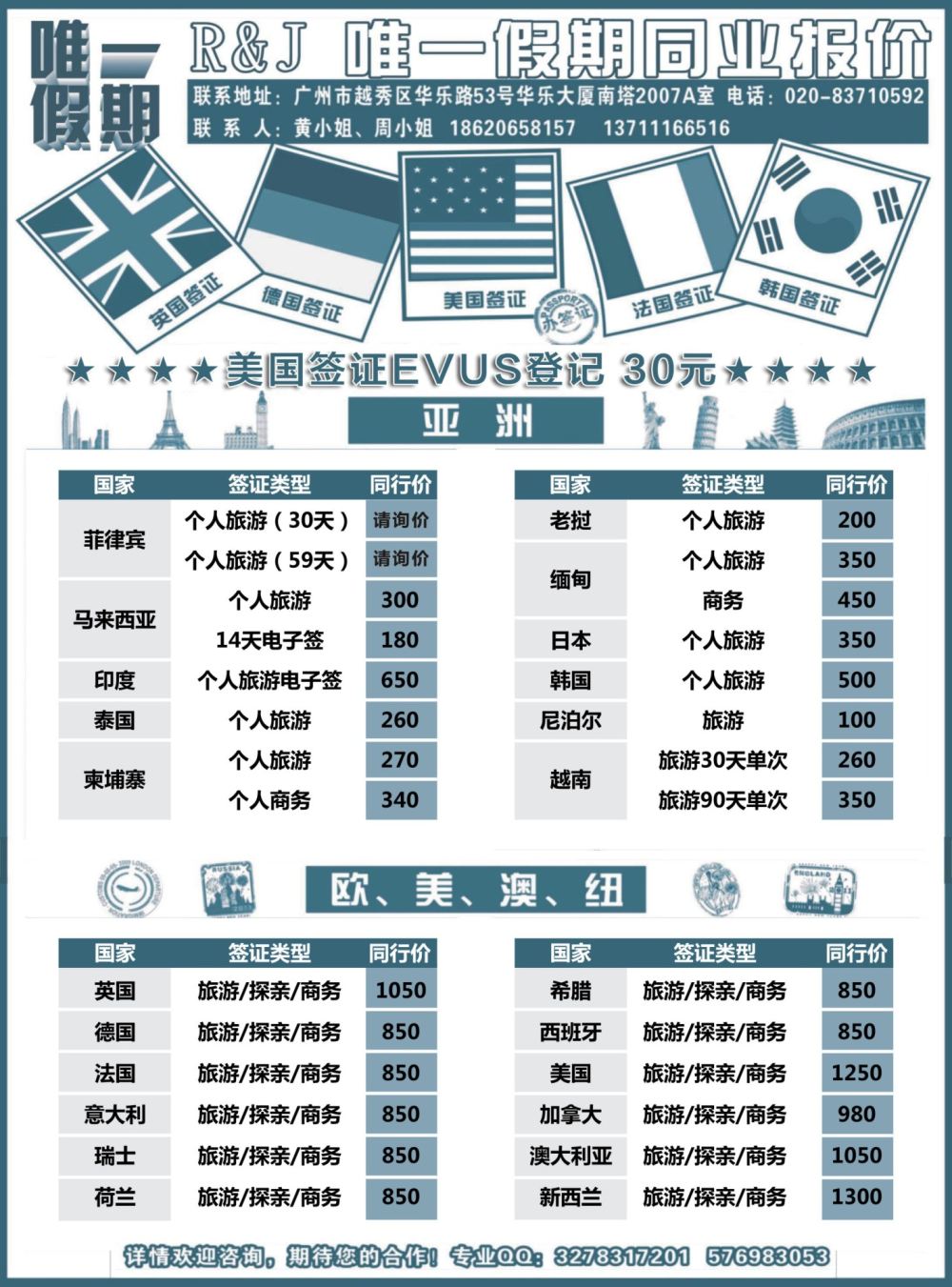 b12 唯一假期-全球签证同行报价