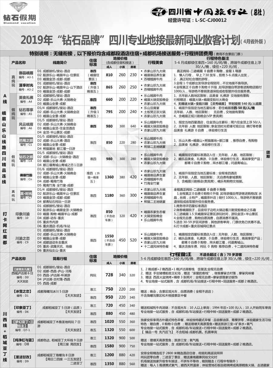 b18 钻石假期—四川省中国旅行社（总社）1