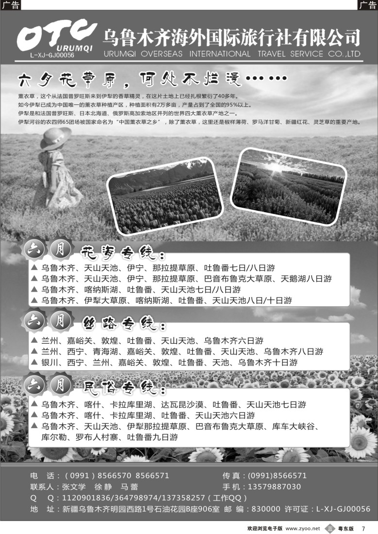 b07  新疆乌鲁木齐海外国际旅行社有限公司