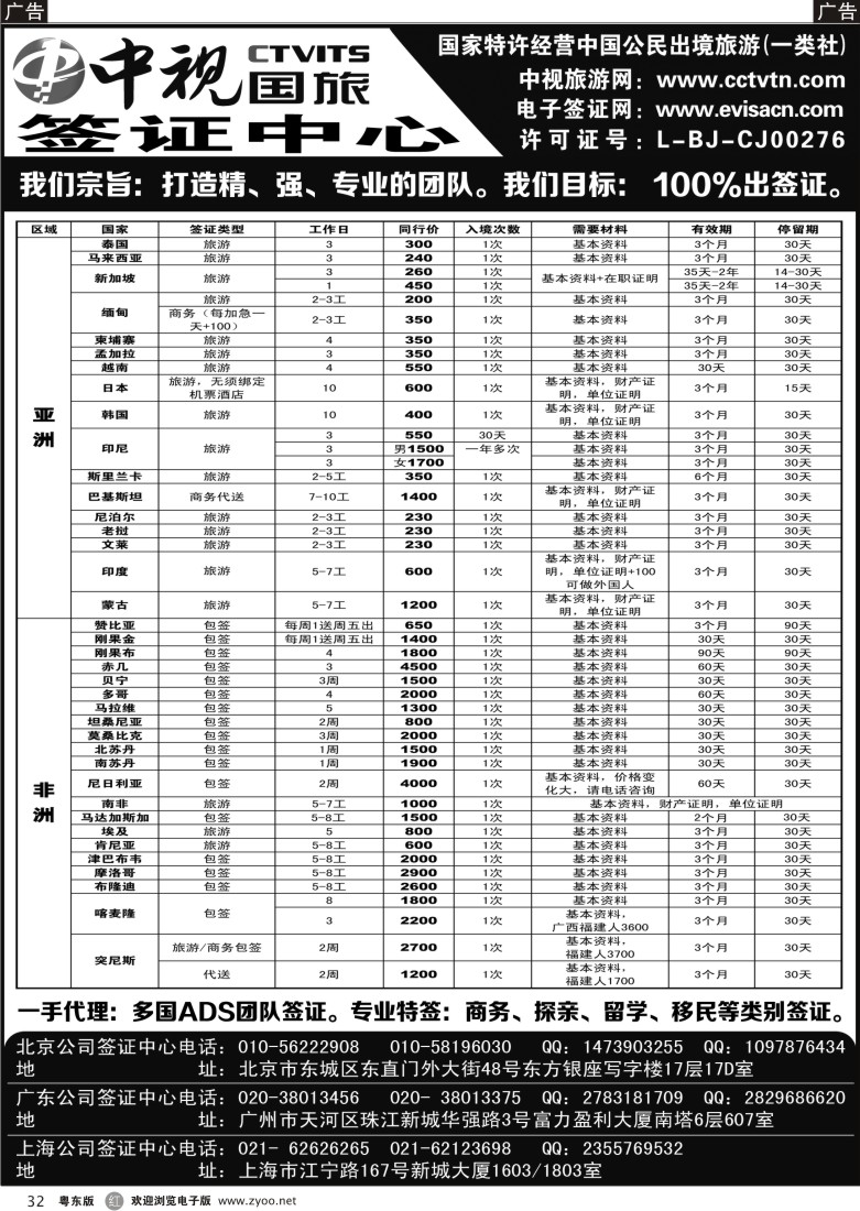 r黑32  中视国旅签证中心