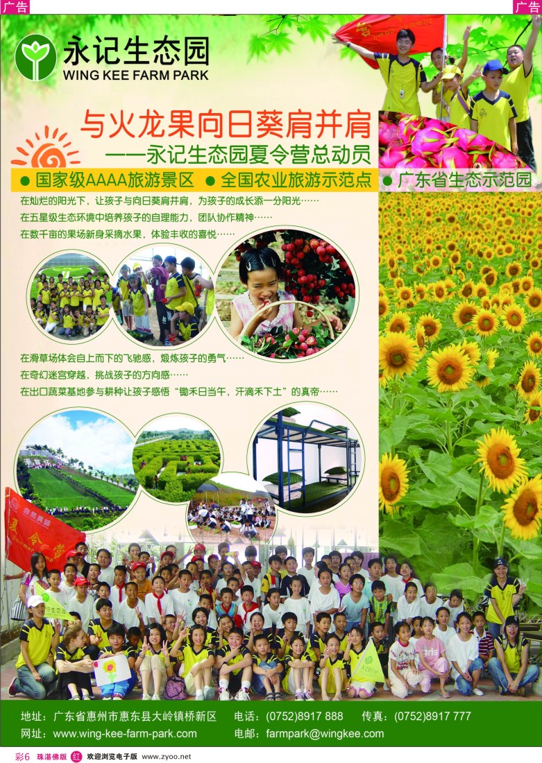 r彩6永记生态园夏令营总动员