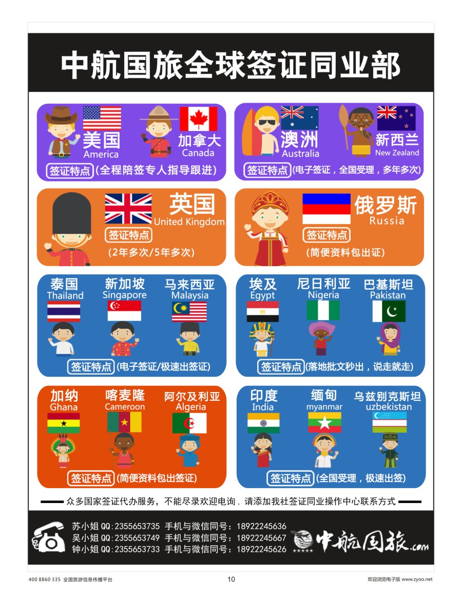 010 717期 程存爱 中航国旅签证同业部（粤闽，大华中，广东国际，华中）黑白