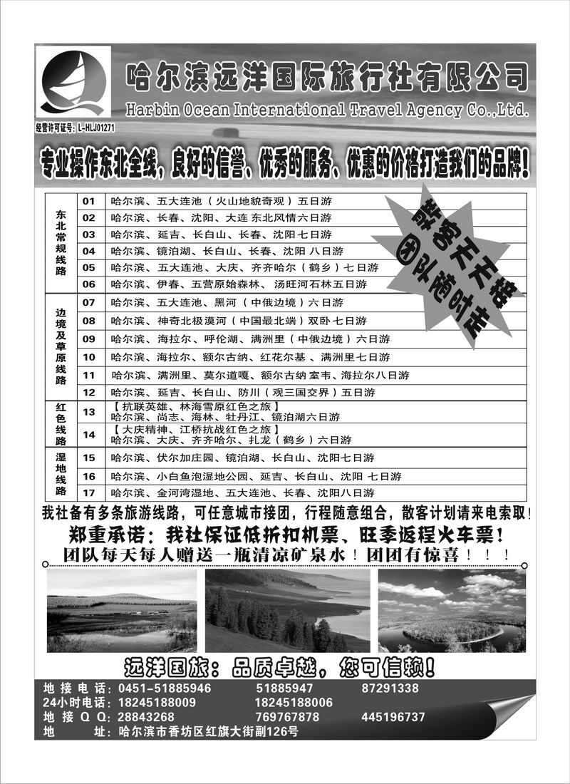 A81哈尔滨远洋国际旅行社有限公司