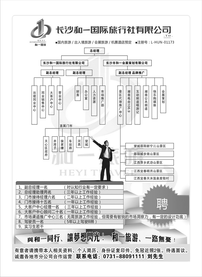 A扉1 和一旅游 招聘 黑