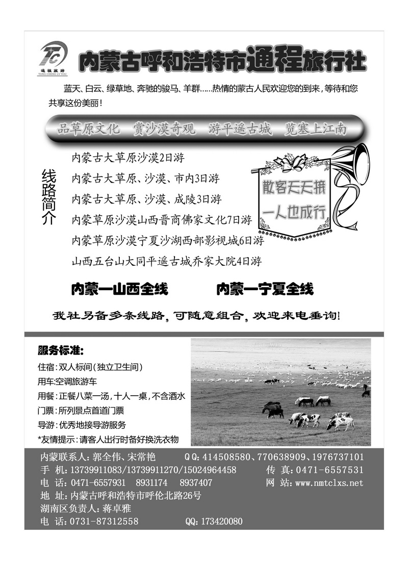B96内蒙古呼和浩特市通程旅行社有限责任公司