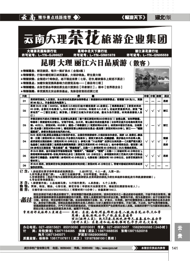 141 云南大理茶花国际旅行社 (二)