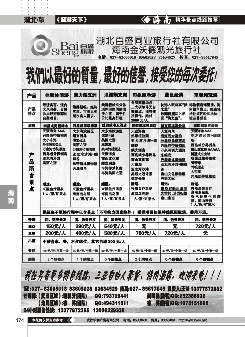 174吉祥之旅--海南金沃德观光旅行社有限公司（二）