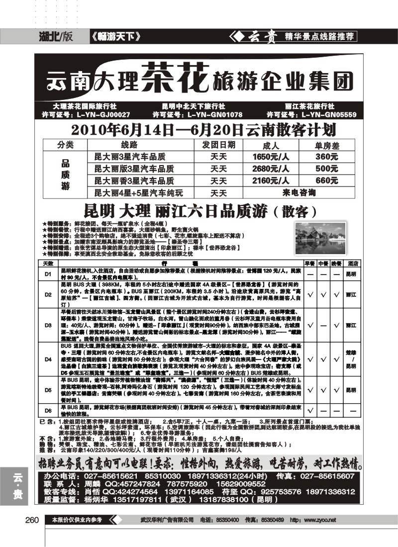 260云南大理茶花国际旅行社