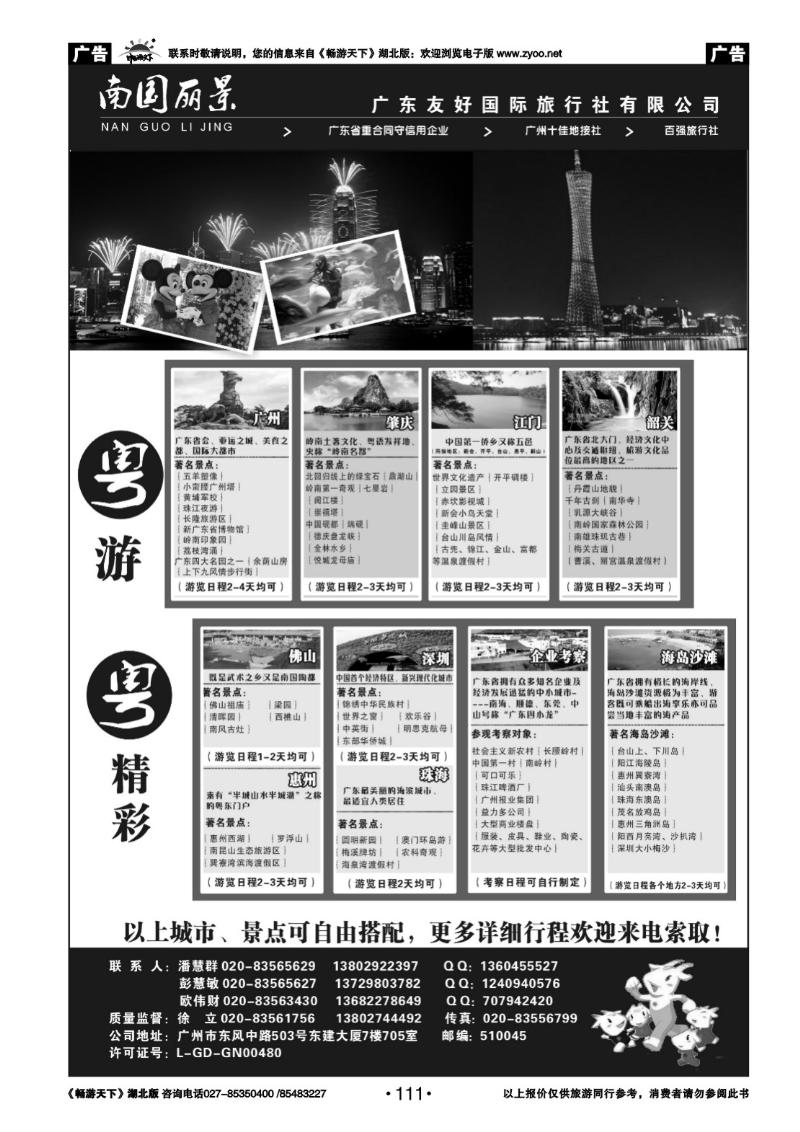 111南国丽景—广东友好国际旅行社