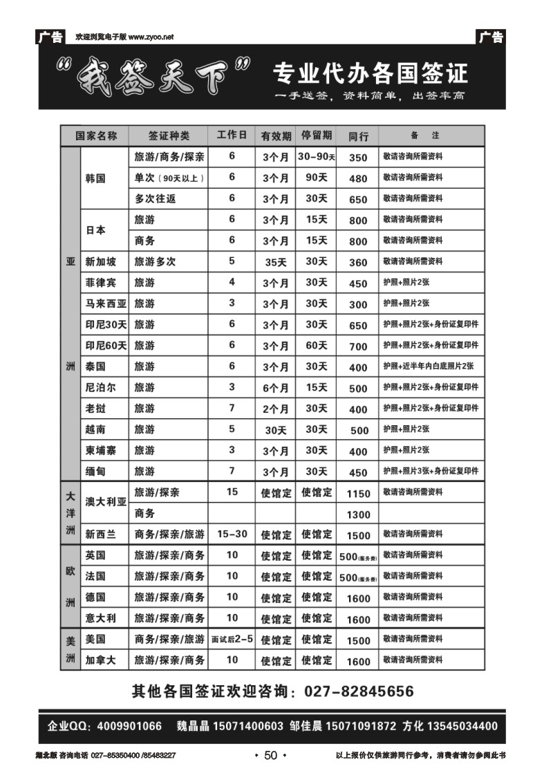 r050“我签天下”专业代办各国签证