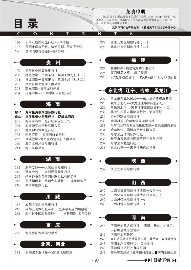 r63信游天下湖北版目录