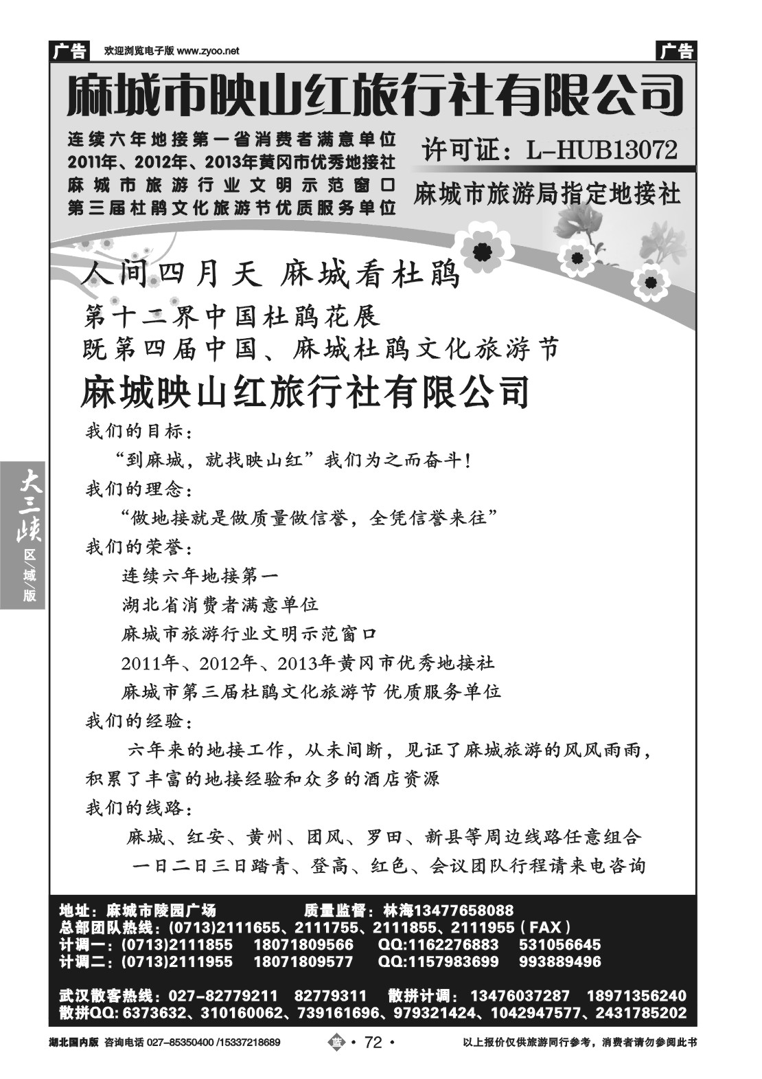 2072麻城映山红旅行社有限公司（三）