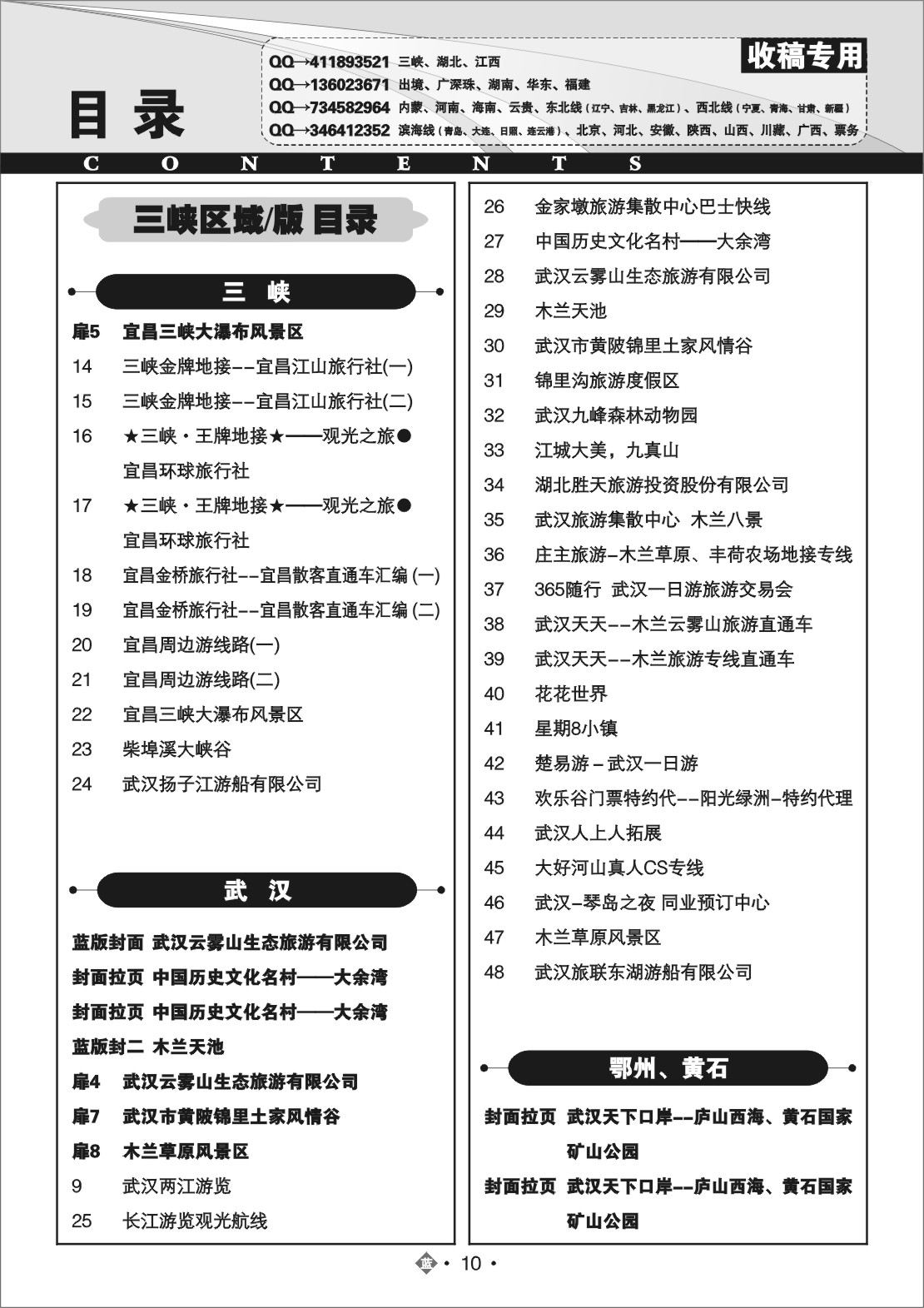 2010国内蓝版目录