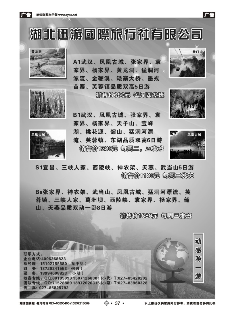 2037湖北迅游国际旅行社有限公司“动感游一游”