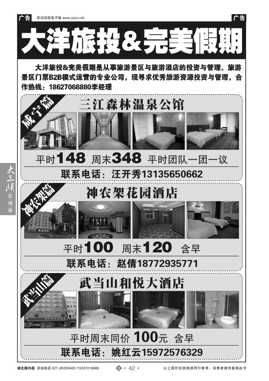 558ZLN042大洋旅投&完美假期