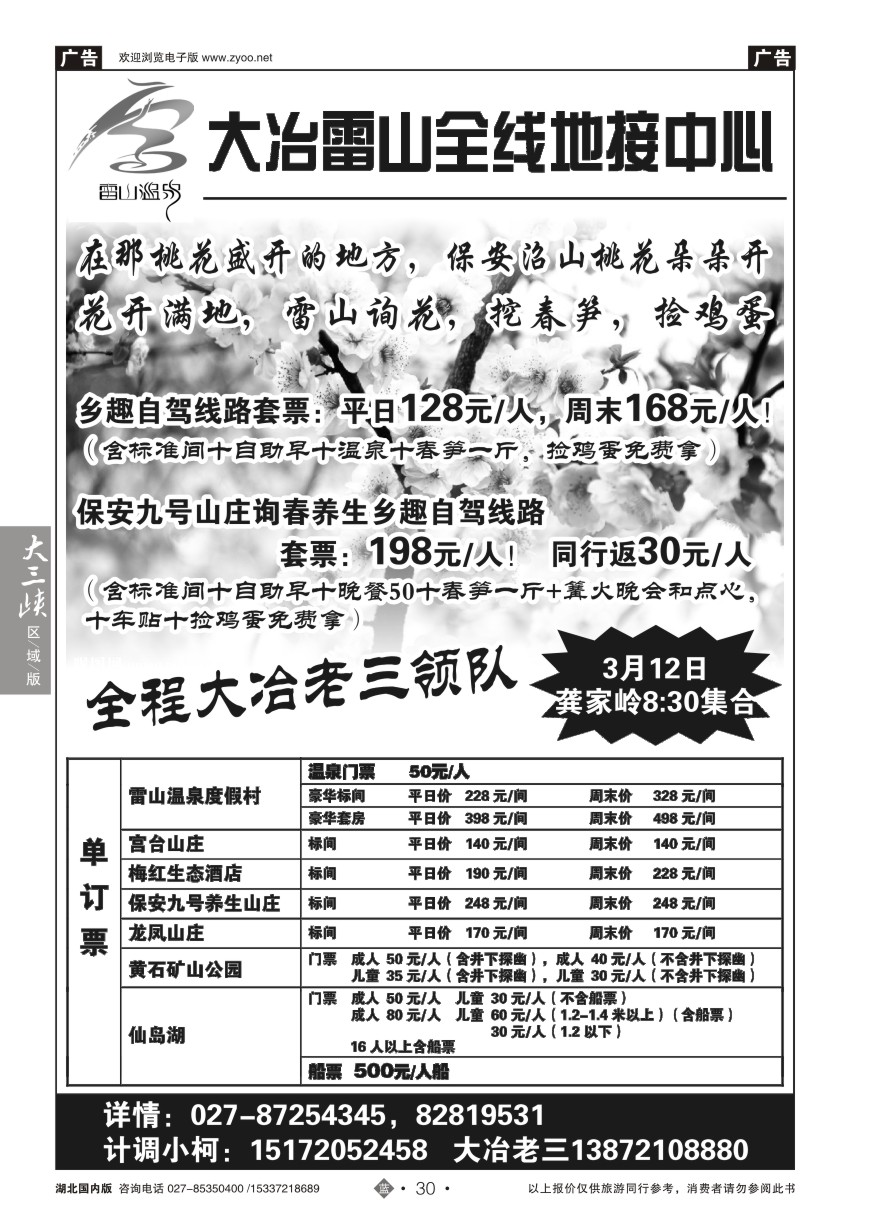 564ZLN030大冶雷山全线地接中心