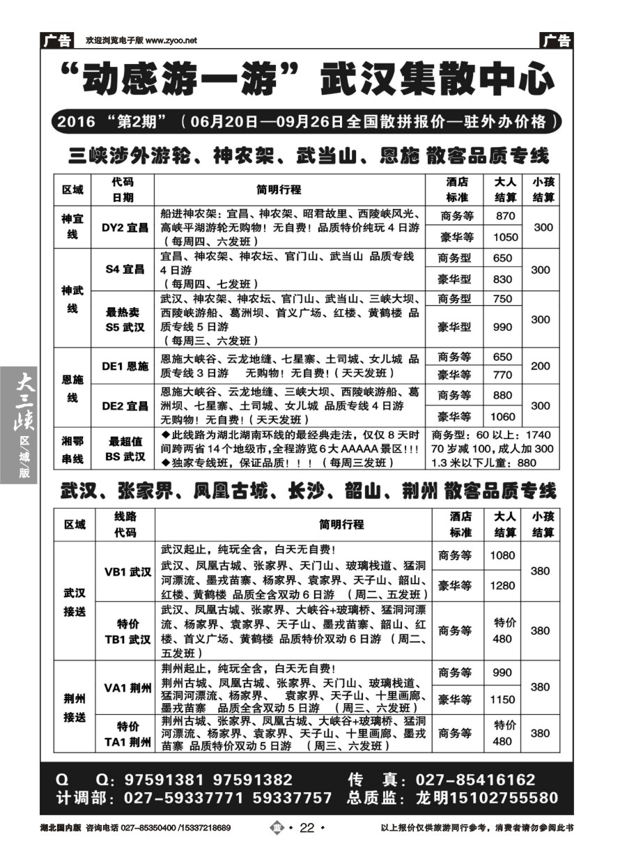 582ZLN022湖北迅游国际旅行社有限公司