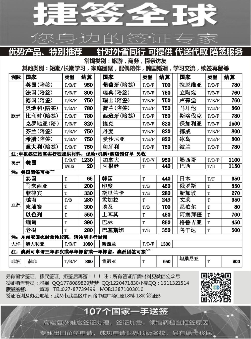 捷签全球签证