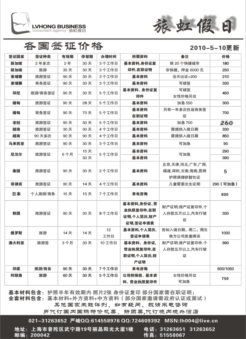 d6 旅虹假日-签证