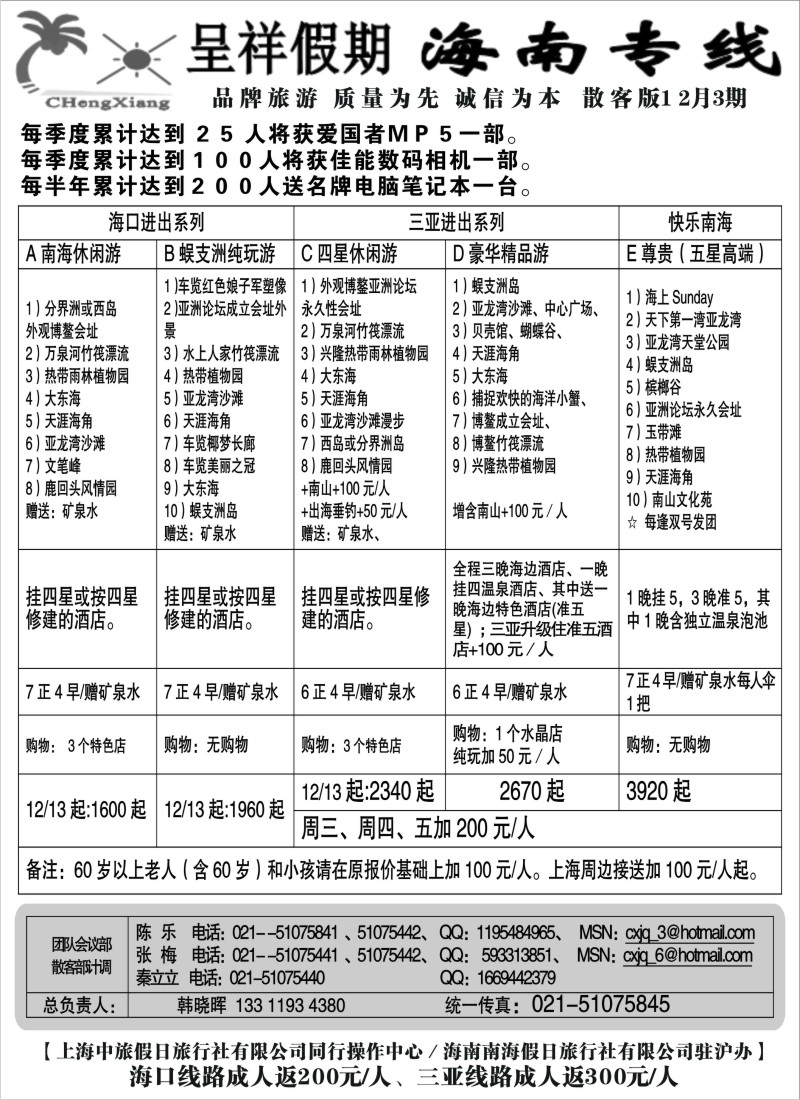 c26 呈祥假期--海南游