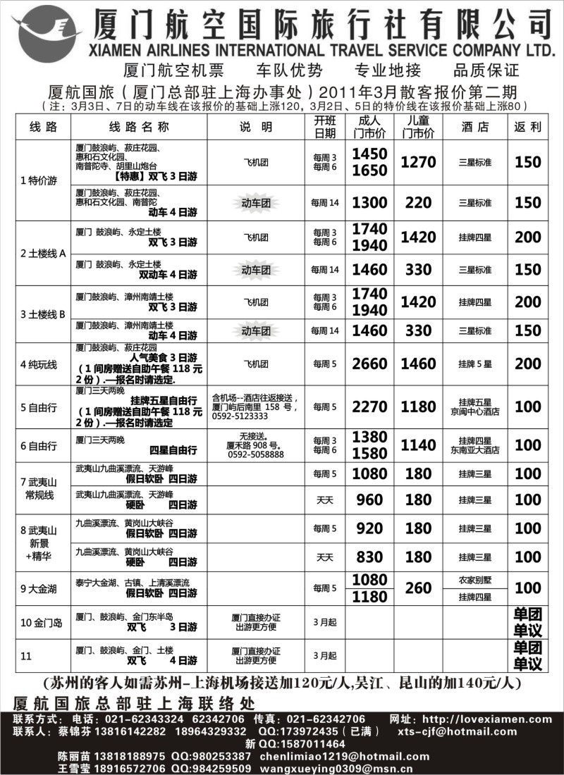 d23 厦门航空国国际旅行社有限公司