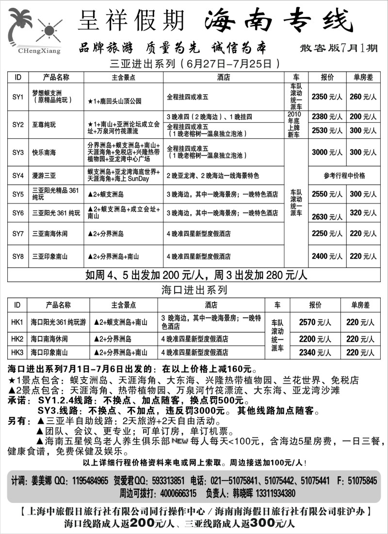c63 呈祥假期--海南游
