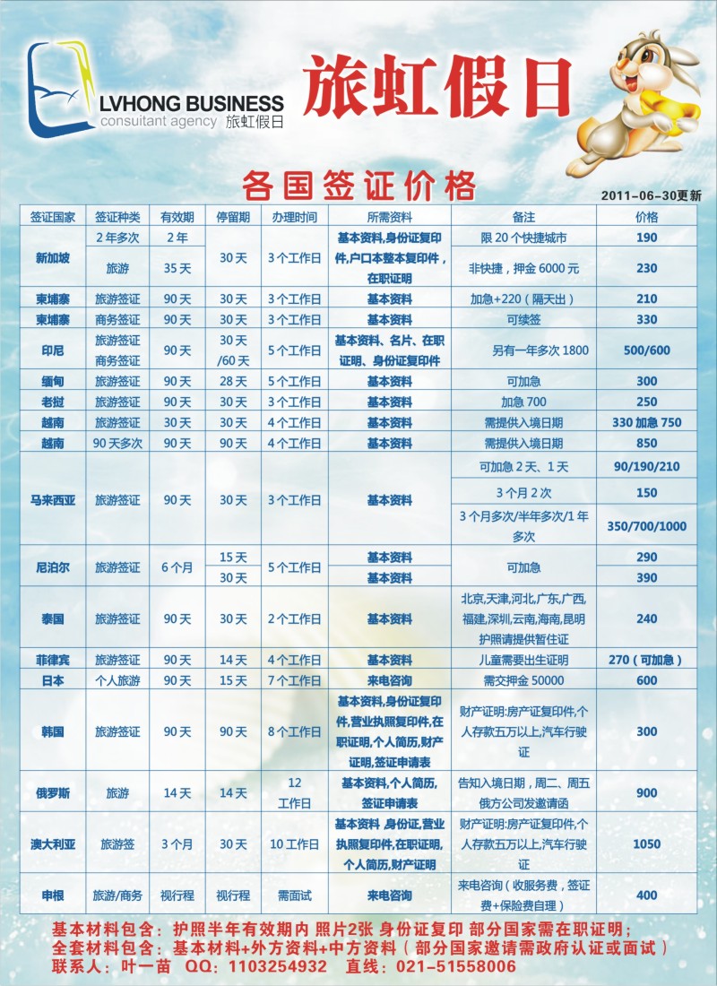 d6   旅虹假日-签证