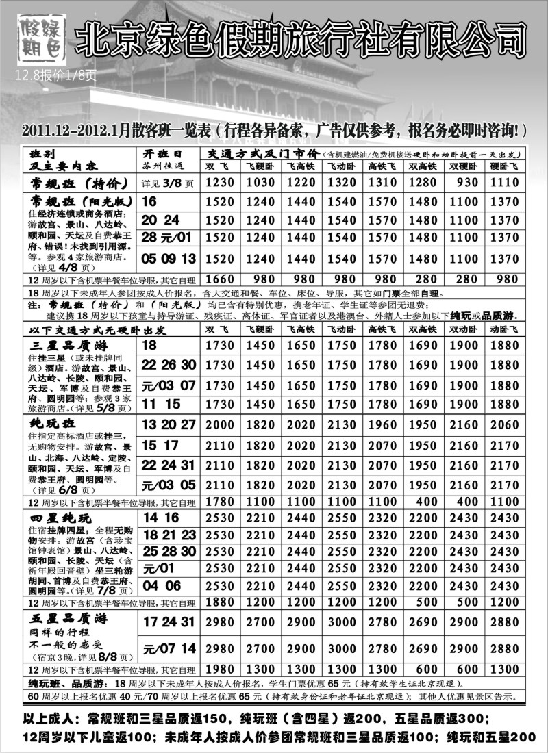 c14  北京绿色假期旅行社有限公司