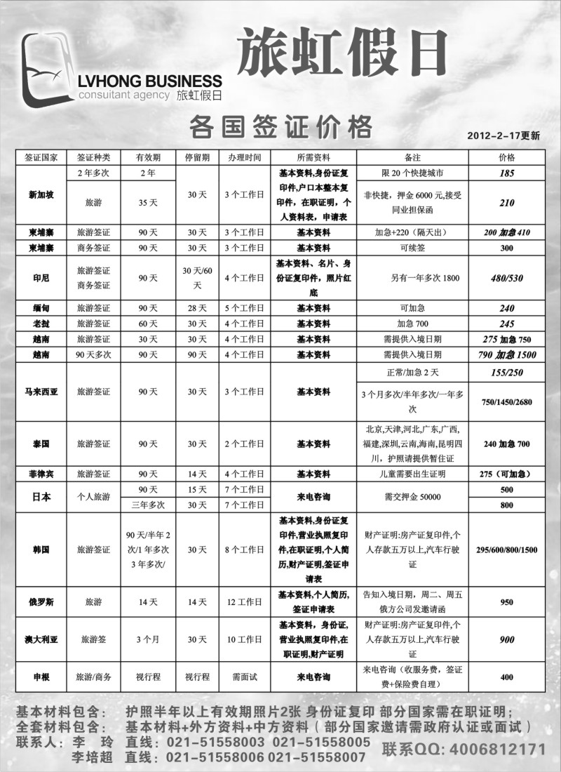 d8 旅虹假日-签证