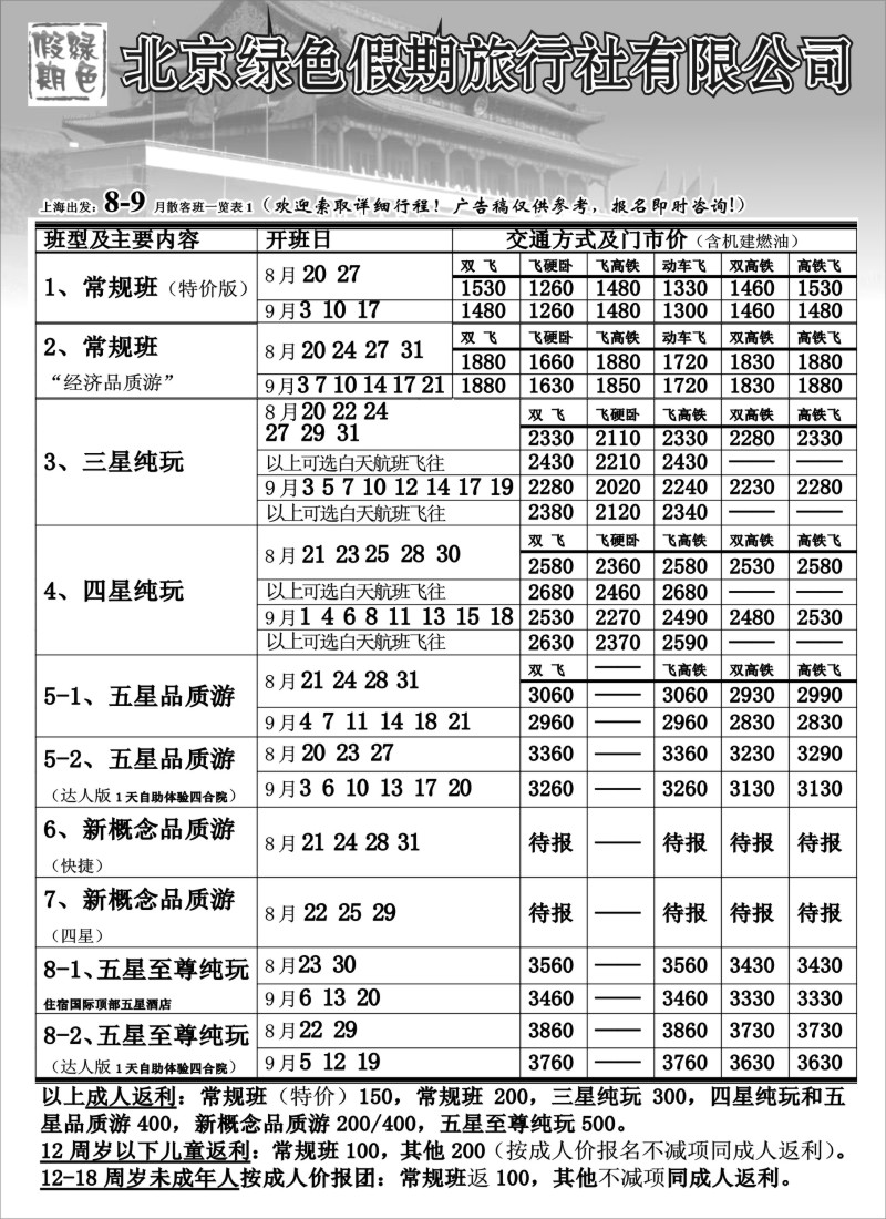 c8 北京绿色假期旅行社有限公司