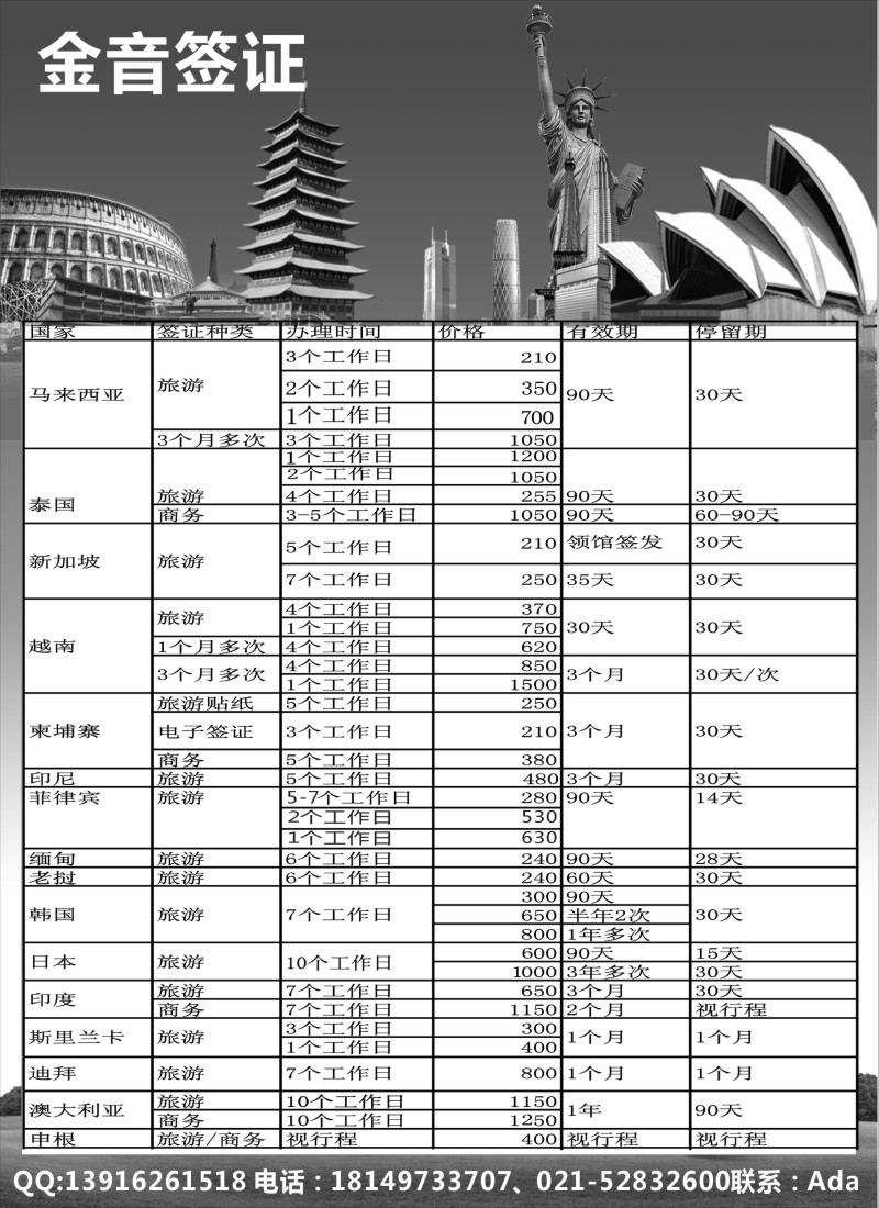 d13 金音签证