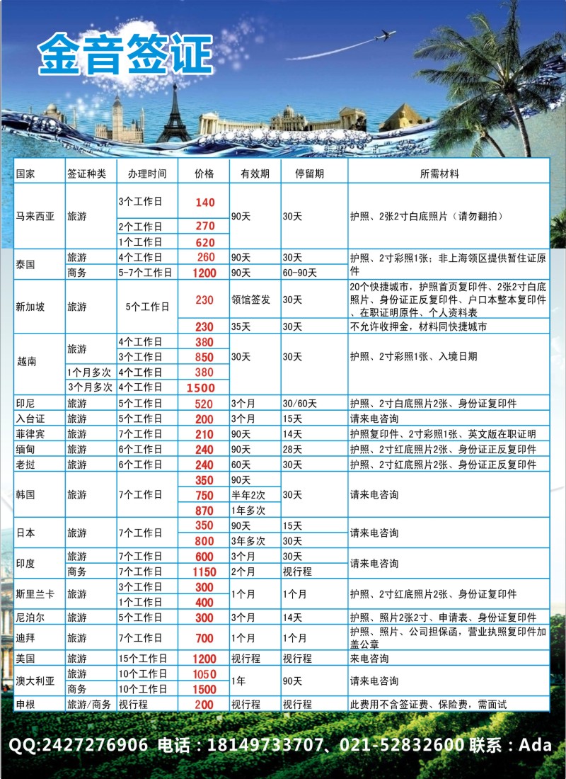 d20金音签证
