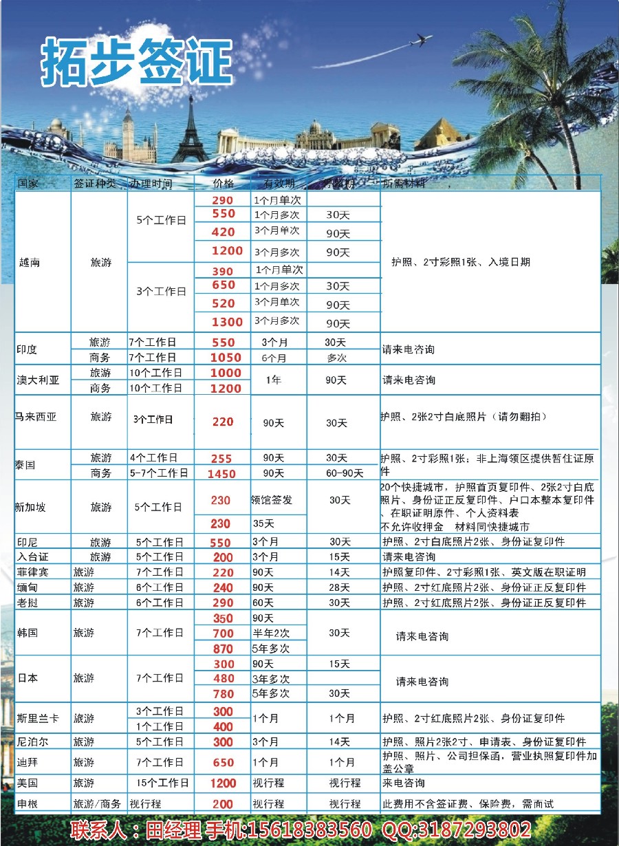 d12拓步签证