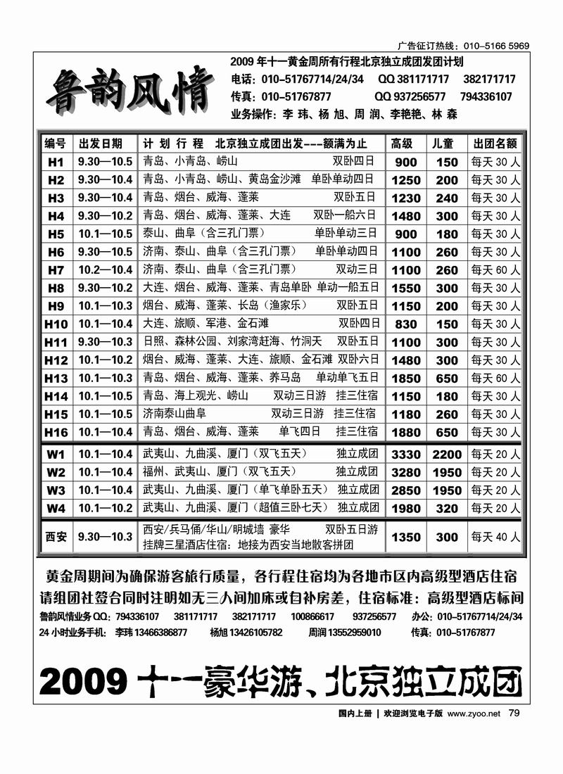 鲁韵风情·山东、大连专线 第一79