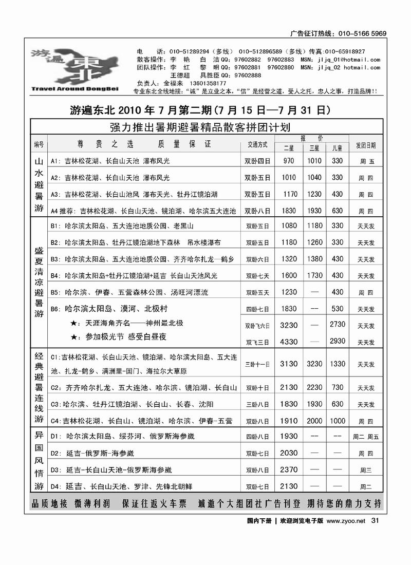 游遍东北(第一位)